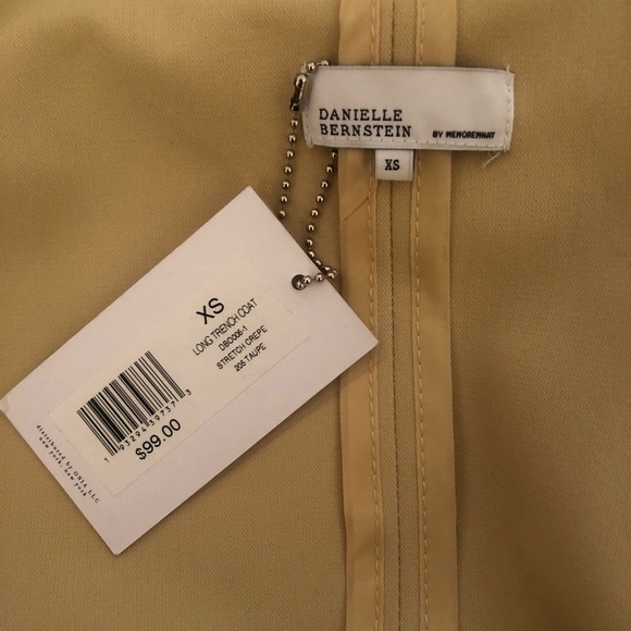 Danielle Bernstein weworewhat Long trench coat in taupe - Picture 8 of 9